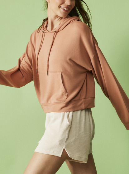 3 Surfing By Daylight Lounge Hoodie Brown ARJFT04143 Roxy