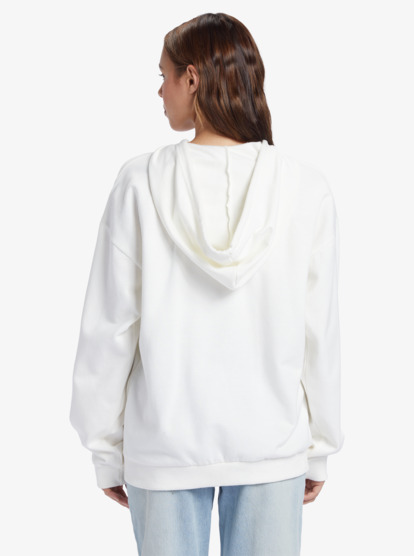 4 Oversized Evening Hike C Oversize Hoodie White ARJFT04162 Roxy