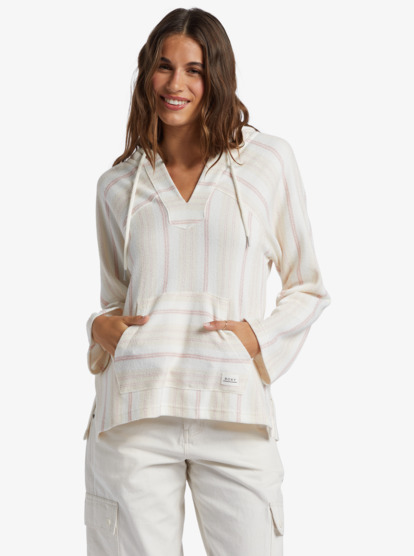 0 Womens Wild And Free Poncho Style Hoodie Pink ARJFT04175 Roxy