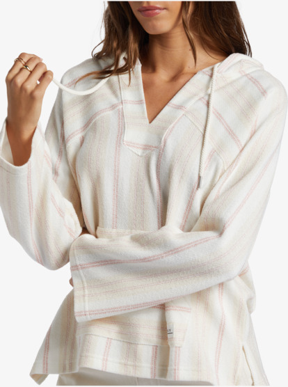 2 Womens Wild And Free Poncho Style Hoodie Pink ARJFT04175 Roxy