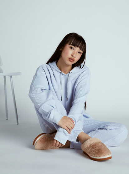 3 Chloe Kim Off Duty - Sweat à capuche pour Femme Bleu ARJFT04184 Roxy