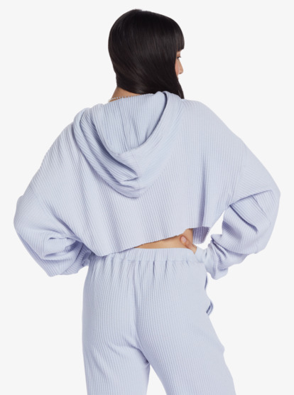 10 Chloe Kim Off Duty - Sweat à capuche pour Femme Bleu ARJFT04184 Roxy