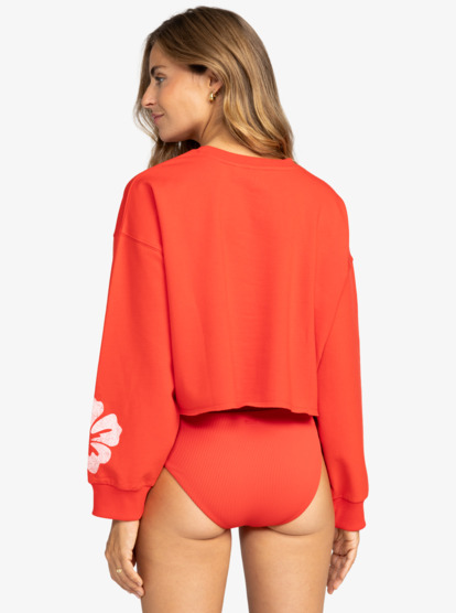 9 Morning Hike - Pullover Sweatshirt for Women Rouge ARJFT04193 Roxy