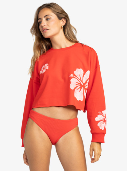 5 Morning Hike - Pullover Sweatshirt for Women Rouge ARJFT04193 Roxy