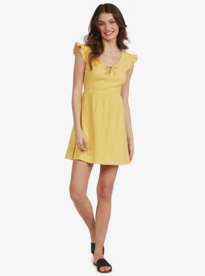 1 Born In Paradise Dress Yellow ARJKD03234 Roxy