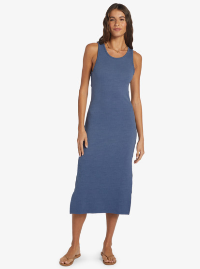 0 Good Keepsake Dress Strappy Midi Dress Blue ARJKD03282 Roxy