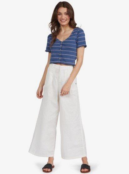 1 Uncomplicated Mind Button Up Top  Pour Femme Bleu ARJKT03345 Roxy