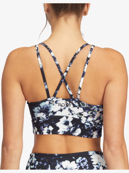 15 Kaileo Elongated Sports Bra Black ARJKT03373 Roxy