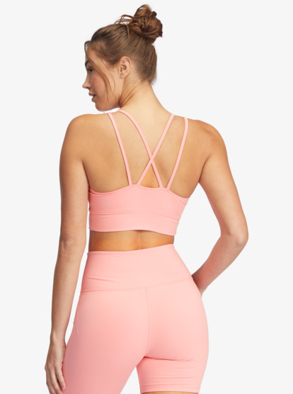 2 Kaileo Elongated Sports Bra Pink ARJKT03373 Roxy
