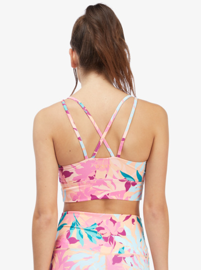 5 Kaileo Elongated Sports Bra Orange ARJKT03373 Roxy