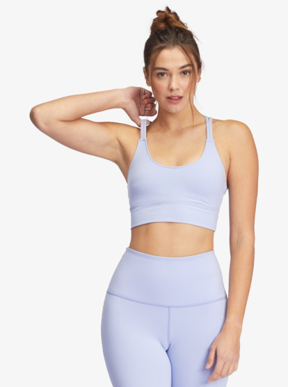 6 Kaileo Elongated Sports Bra Purple ARJKT03373 Roxy