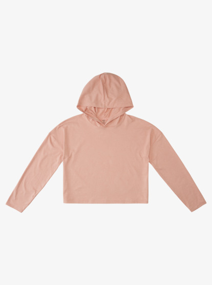 0 Sun Might Shine Long Sleeve Hooded T-Shirt Pink ARJKT03374 Roxy