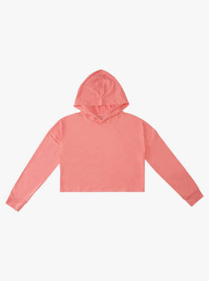 0 Sun Might Shine Long Sleeve Hooded T-Shirt Pink ARJKT03374 Roxy
