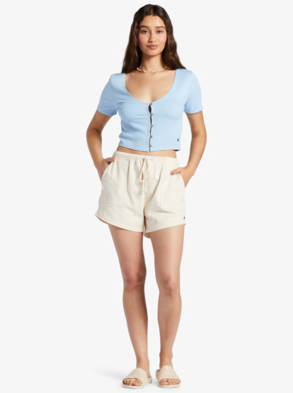 3 Born With It Crop Top Blue ARJKT03415 Roxy