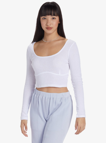 6 Chloe Kim - Long Sleeve Top for Women Blanc ARJKT03416 Roxy