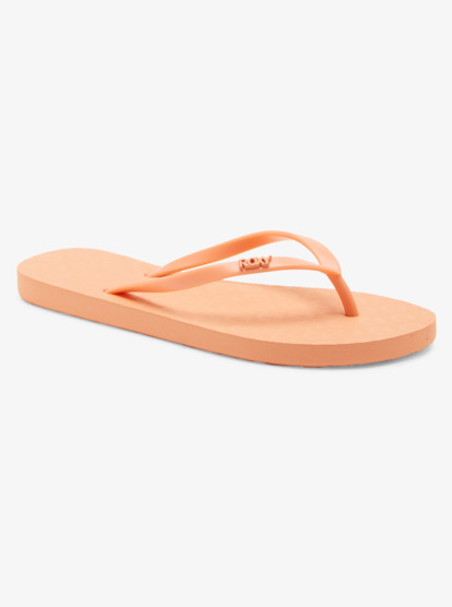 Orange sale flip flops