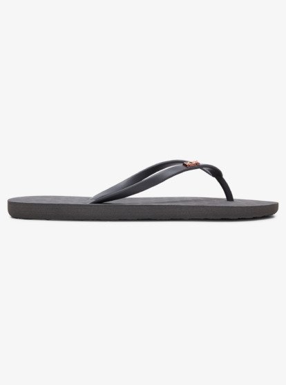 grey roxy flip flops