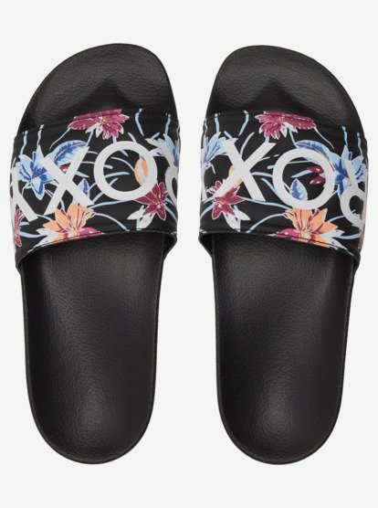 2 Slippy - Sandales pour Femme Noir ARJL100679 Roxy