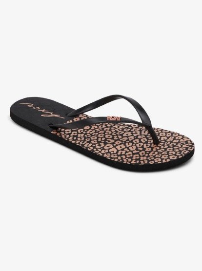 0 Viva Stamp Flip-Flops Black ARJL100683 Roxy