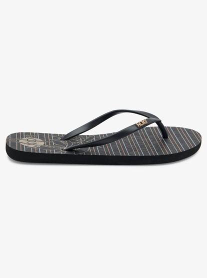1 Viva Stamp Flip-Flops Black ARJL100683 Roxy