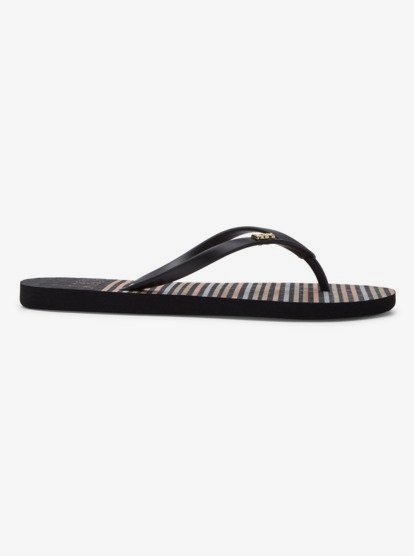 1 Viva Stamp Flip-Flops Black ARJL100683 Roxy