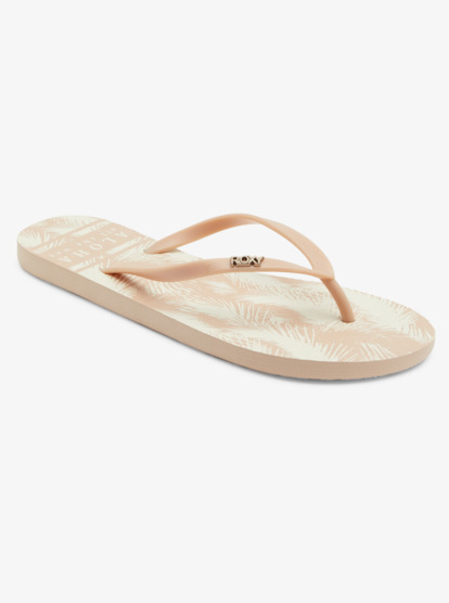 6 Viva Stamp Flip-Flops White ARJL100683 Roxy