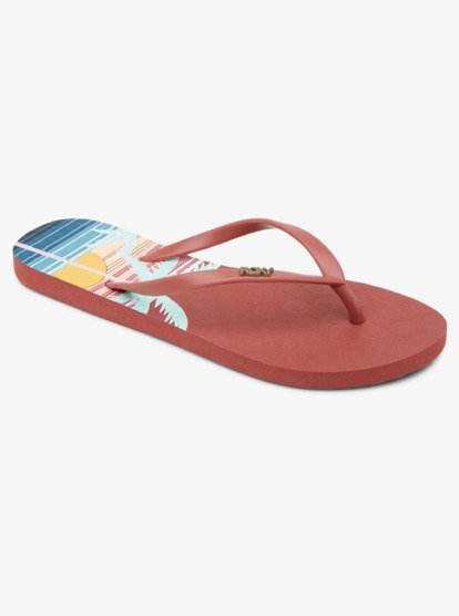 0 Viva Stamp Flip-Flops Pink ARJL100683 Roxy