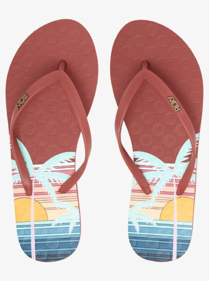 2 Viva Stamp Flip-Flops Pink ARJL100683 Roxy
