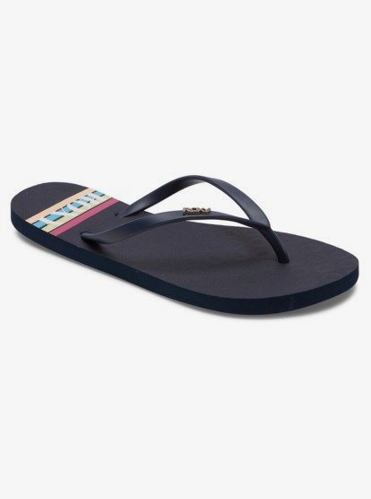 0 Viva Stamp Flip-Flops Blue ARJL100683 Roxy