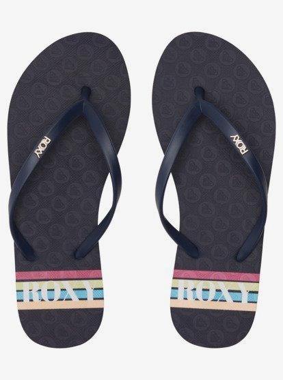 2 Viva Stamp Flip-Flops Blue ARJL100683 Roxy