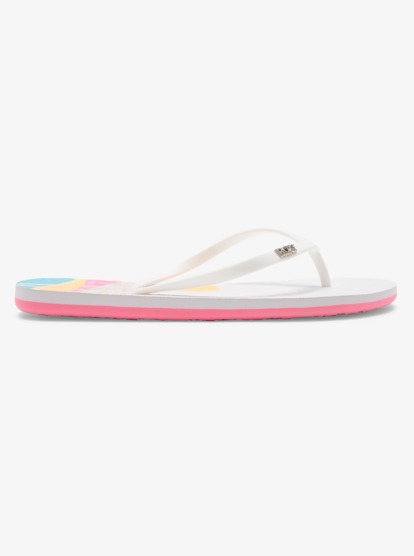 1 Viva Stamp Flip-Flops White ARJL100683 Roxy