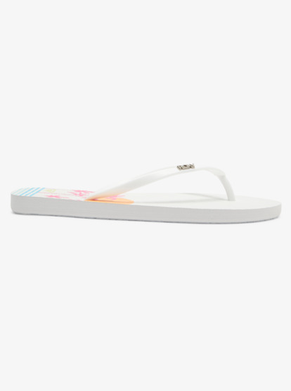 1 Viva Stamp Flip-Flops White ARJL100683 Roxy