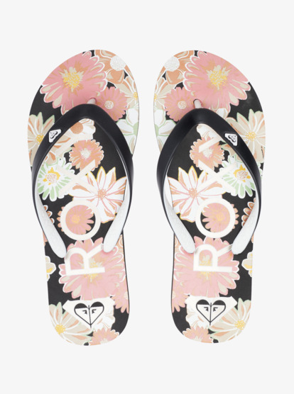 0 Tahiti Flip-Flops Black ARJL100869 Roxy
