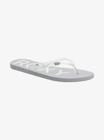 grey roxy flip flops