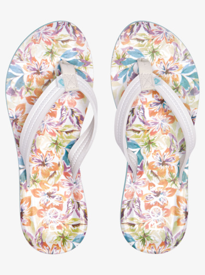 3 Vista Loreto Flip-Flops White ARJL100953 Roxy