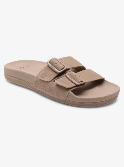 2 Womens Slippy Nina Sandals Brown ARJL100980 Roxy