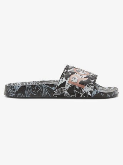 1 Womens Slippy Slider Sandals Black ARJL101011 Roxy