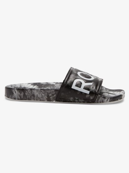 1 Slippy Printed Slide Sandals Black ARJL101011 Roxy