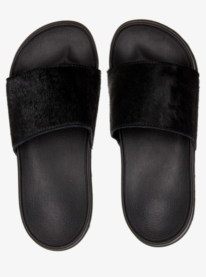 6 Womens Slippy Animal Sandals Black ARJL101040 Roxy