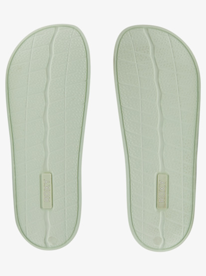 7 Slippy Jelly Sandals Green ARJL101117 Roxy