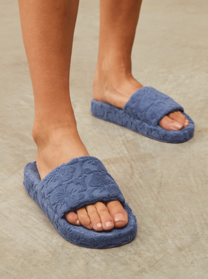 0 Womens Slippy Sandals Blue ARJL101133 Roxy