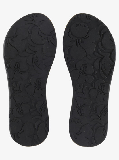 4 Porto Slide Slider Sandals Black ARJL101135 Roxy