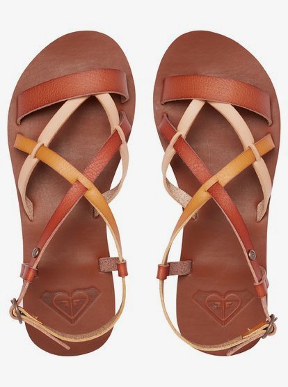 roxy tan flip flops