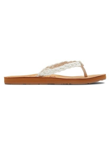 2 Lorraine Braid Sandals White ARJL200780 Roxy