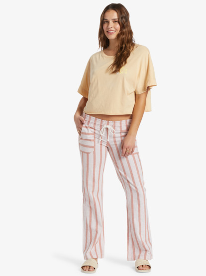 4 Oceanside Flared Pants Brown ARJNP03149 Roxy