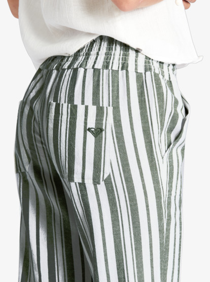 6 Oceanside Flared Pants Green ARJNP03149 Roxy