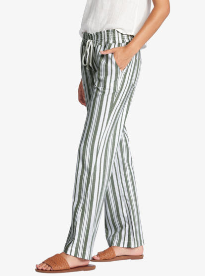 4 Oceanside Flared Pants Green ARJNP03149 Roxy