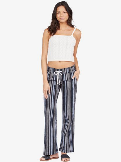 2 Oceanside Flared Pants Black ARJNP03149 Roxy