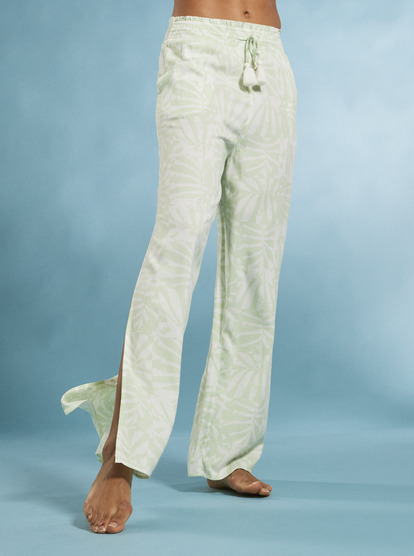 4 Tropical Rhythm Beachy Pants Green ARJNP03267 Roxy