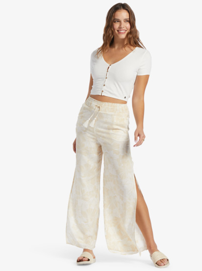 4 Tropical Rhythm Beachy Pants Beige ARJNP03267 Roxy